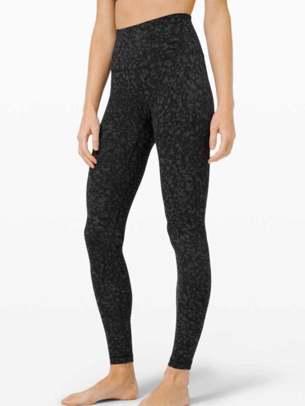 Lululemon Align Pant 28" Wild Thing Camo Deep Coal Multi Leggings Size 10 W5BSZS